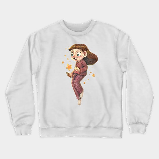 Dancing Stars Crewneck Sweatshirt by Jéssica Ribeiro